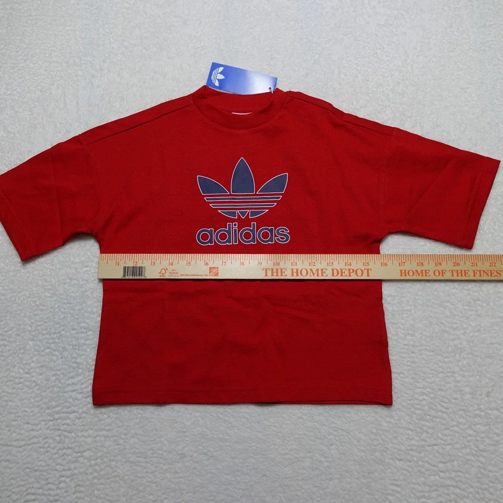Adidas Short Tee Set Toddler 4T Red Brand New KA0223 Originals 2-Piece Set